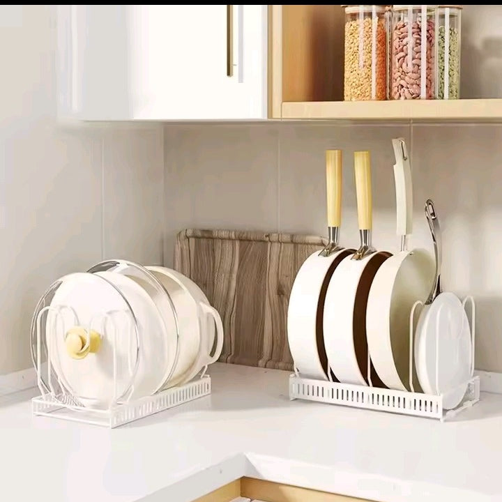 Expandable Pot & Lid Organizer Rack