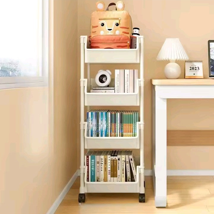 Multi-Layer Rolling Storage Cart (3–5 Tier)