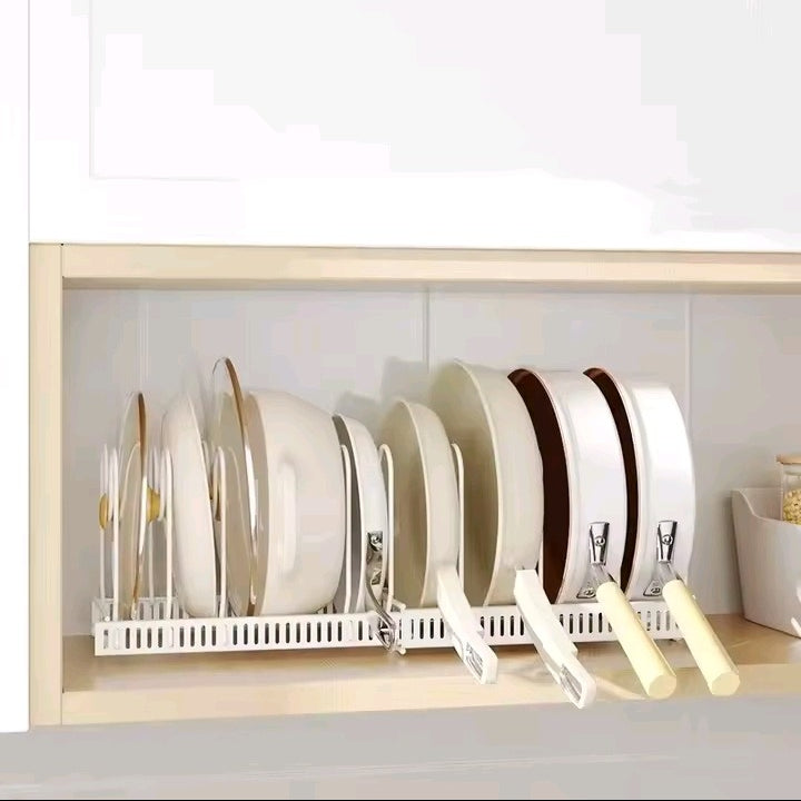 Expandable Pot & Lid Organizer Rack