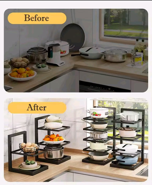 Adjustable Pot Rack Organizer